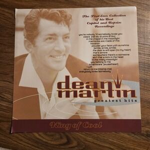 Dean Martin Greatest Hits: King Of Cool 1998 Promo Flat Album Poster 12x12 D/S
